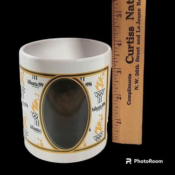 Vintage 1996 Atlanta Olympics Torch Ceramic Mug Heat Activated Color Changing - Picture 9 of 9